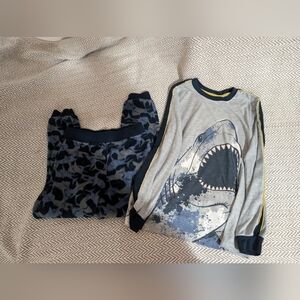 Shark Graphic Pajama Set